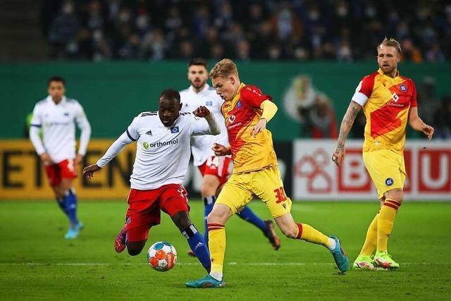 Hamburger SV gewinnt im Pokal-Viertelfinale gegen Karlsruhe