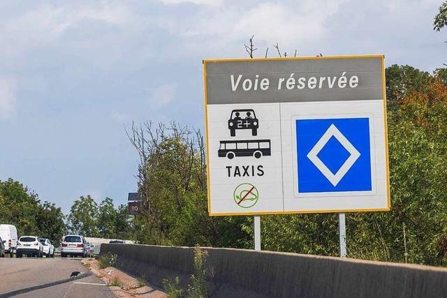 Neues Verkehrsschild und saftige Buen in Frankreich fr Umweltspur