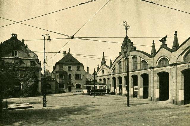 Der erste Straenbahn-Betriebshof war ein Meilenstein fr Freiburgs Nahverkehr