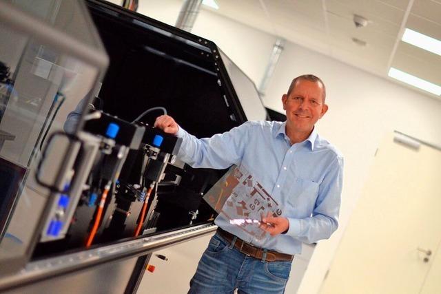 Das Herzstck des Contitech-Technologiezentrums in Freiburg ist ein Riesen-Drucker
