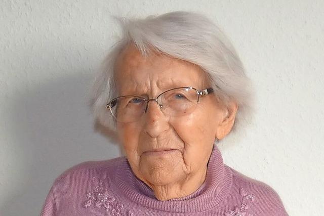 Elsa Scharfsachwert aus Schwanau-Allmannsweier wird heute 90 Jahre alt